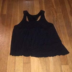 Black sequin tank